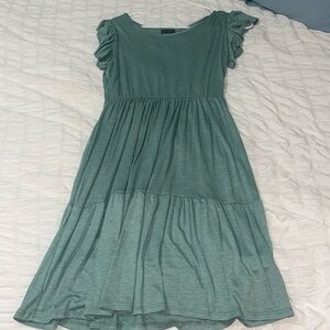 Baby Doll Ruffle Sleeve Dress